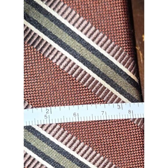 3 Ties JOS Banks Signature Collection & Paul Fredrick Silk 2 Striped 1 Solid - Picture 7 of 7